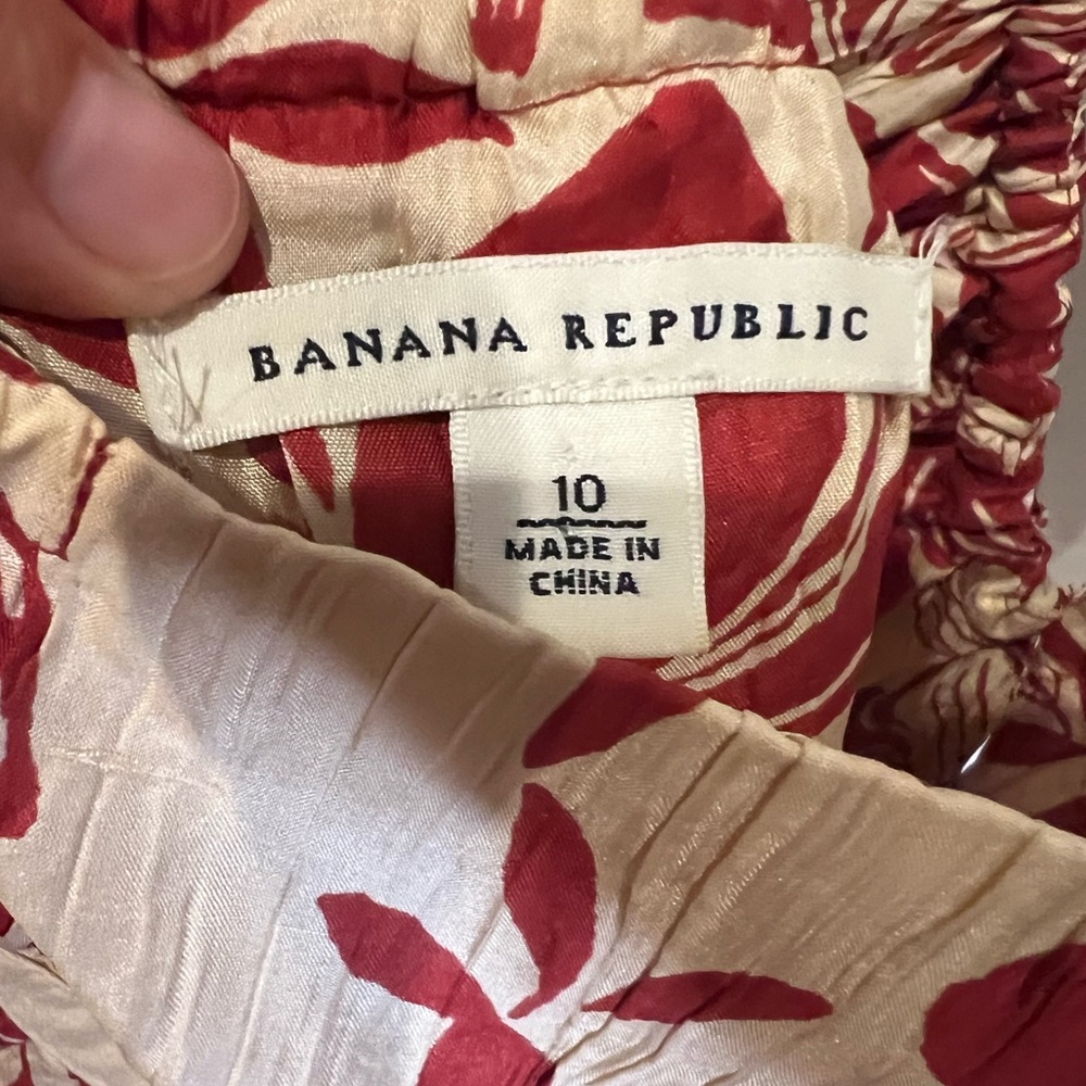 Elegant Banana Republic Floral Silk Halter Dress - Picture 9 of 10